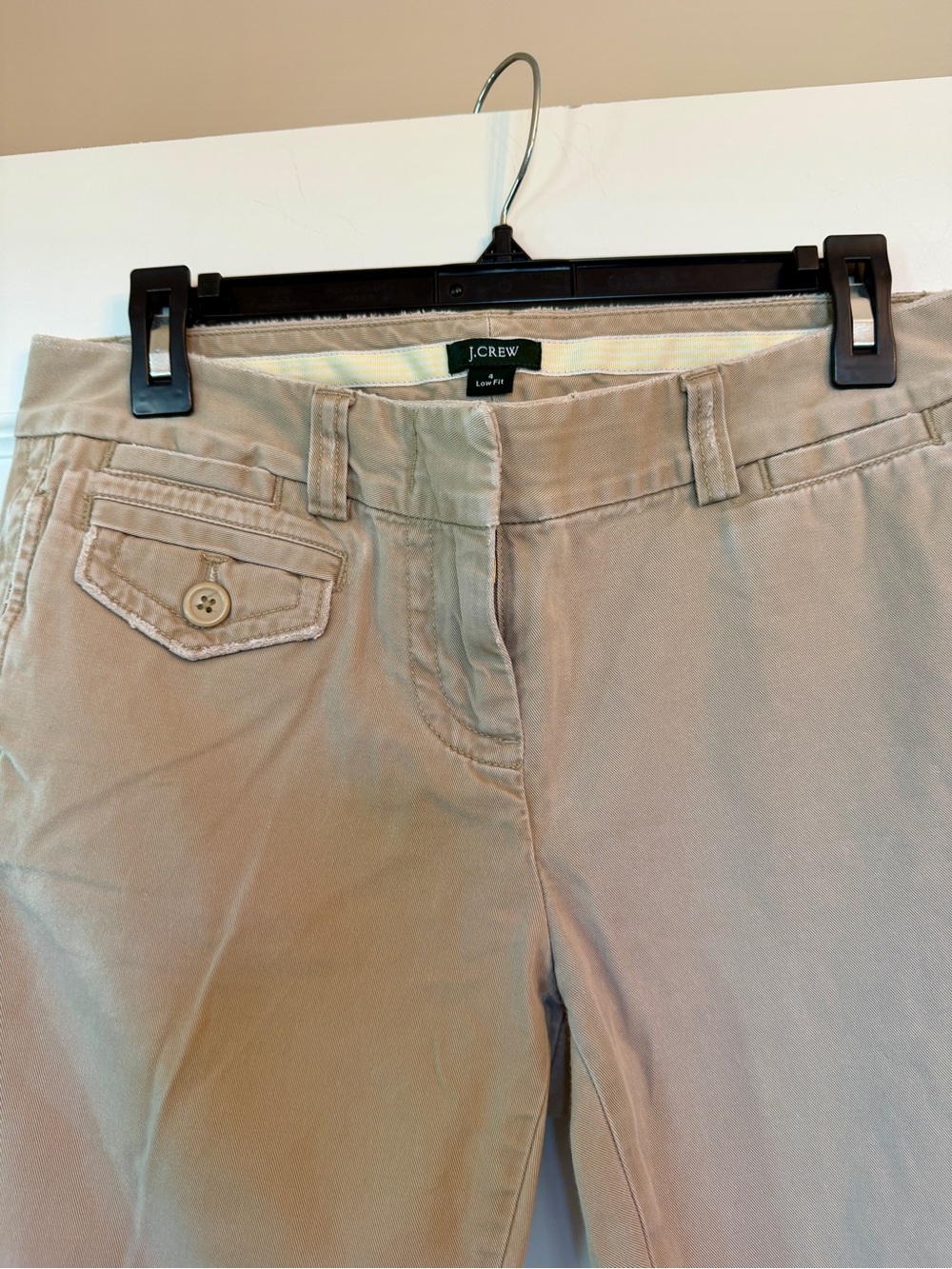J. Crew Tan Low Fit Chino Pants